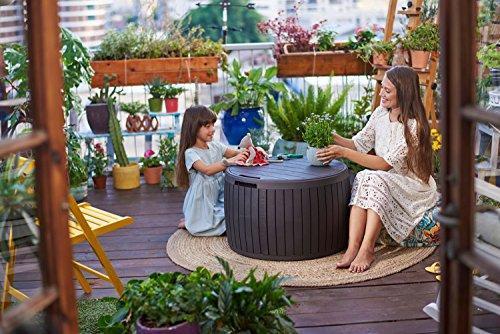 150-Gallon Resin Outdoor Deck Box for Patio Storage
