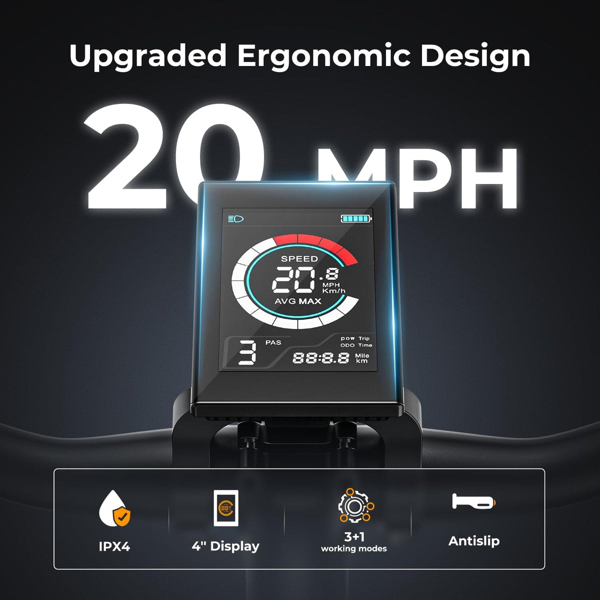 500W Electric Bike with 40-Mile Range and 20 MPH Top Speed - Model EB5