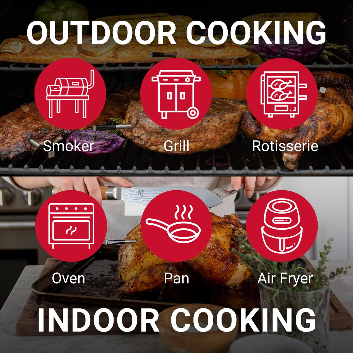 Smart Wireless Meat Thermometer with Bluetooth