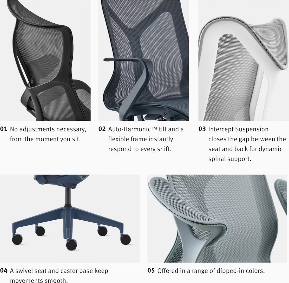Low-Back Ergonomic Office Chair
