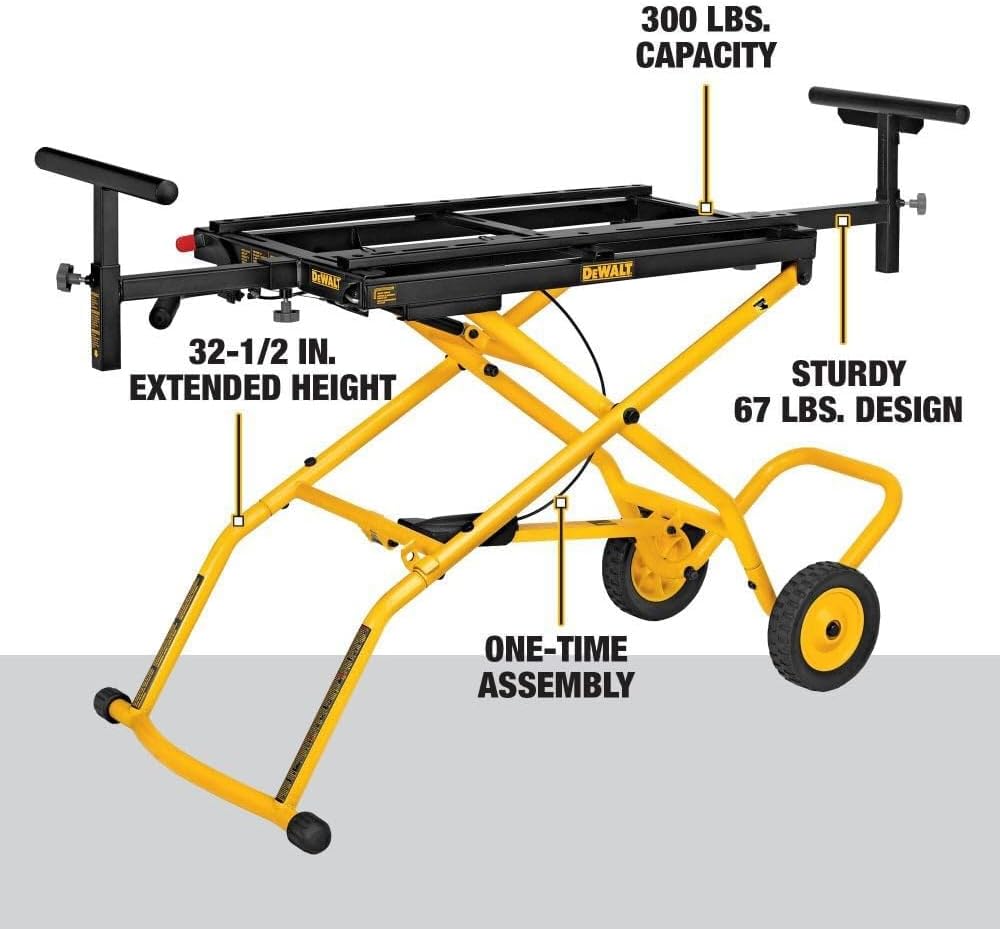 Miter Saw Stand with Wheels - Model DWX726