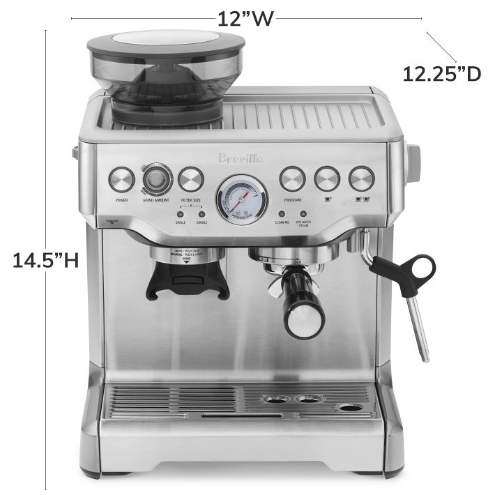 Manual Espresso Machine with Built-In Grinder