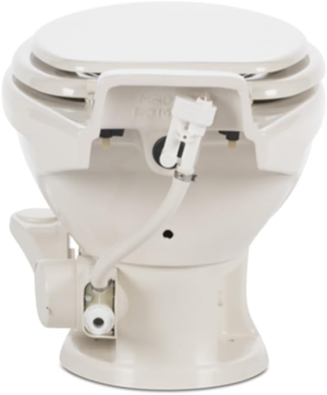 Standard-Height RV Toilet - White