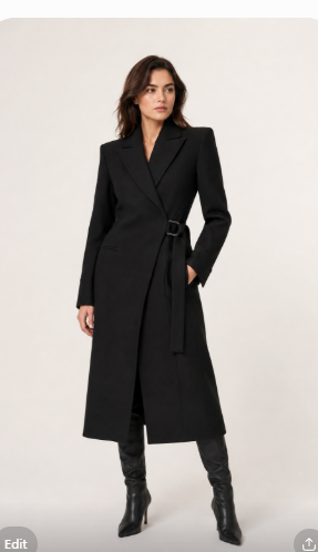 Noa Sculpted Wrap Coat