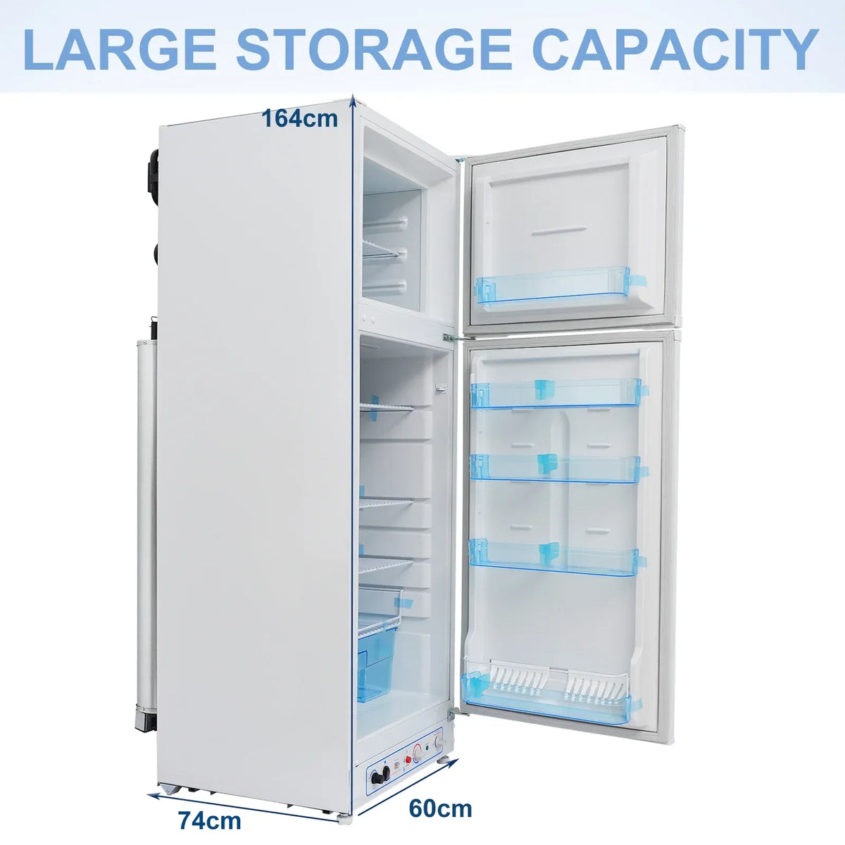 9.4 Cu. Ft. Propane Refrigerator and Freezer for RVs and Campers