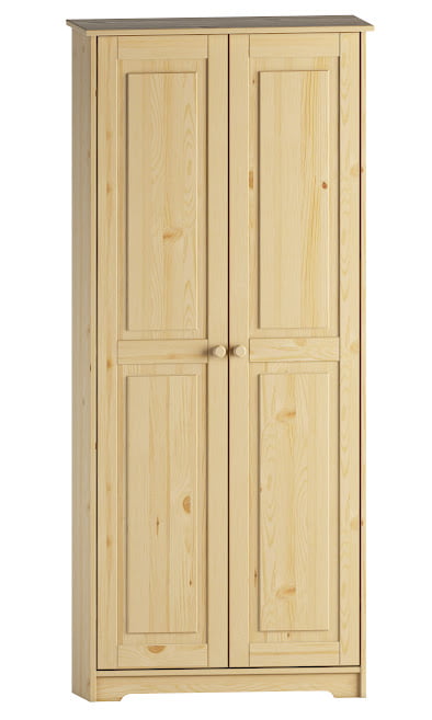 Solid Wood Pantry Storage Cabinet, Freestanding Kitchen Cupboard, Closet with Shelves