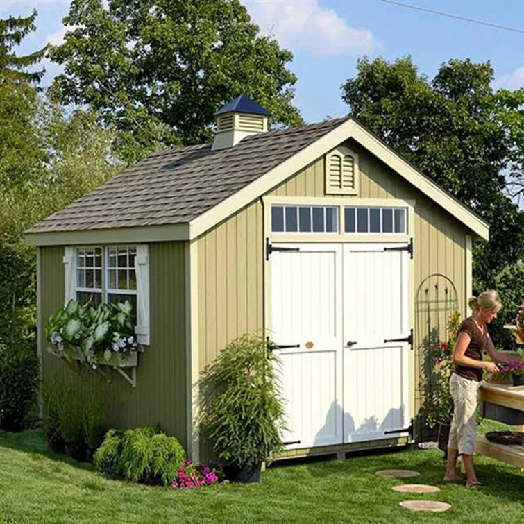 10-Ft. x 16-Ft. Solid and Manufactured Wood Storage Shed