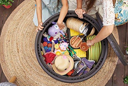 150-Gallon Resin Outdoor Deck Box for Patio Storage